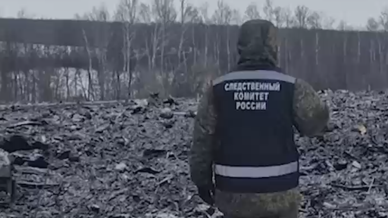 СК завел дело о теракте из-за крушения Ил-76 в Белгородской области